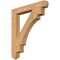 Ekena Millwork Merced Arts & Crafts Smooth Bracket, Western Red Cedar, 5 1/2"W x 42"D x 48"H BKT06X42X48MRC03SWR - alternate 1